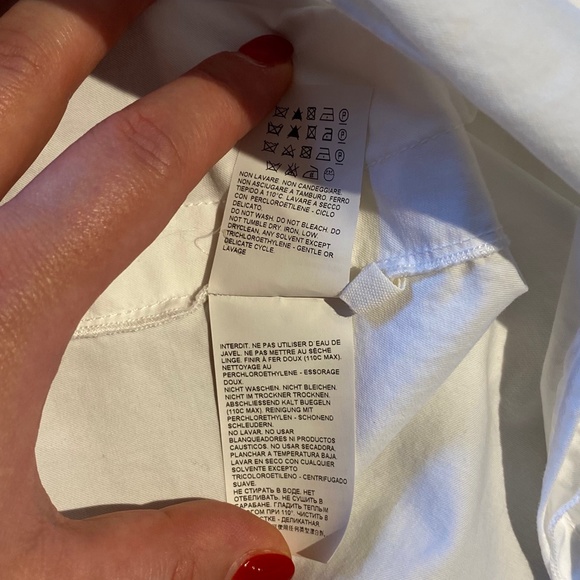 Marni white sleeveless v-neck top tunic blouse size IT42 US6 M - Picture 13 of 14